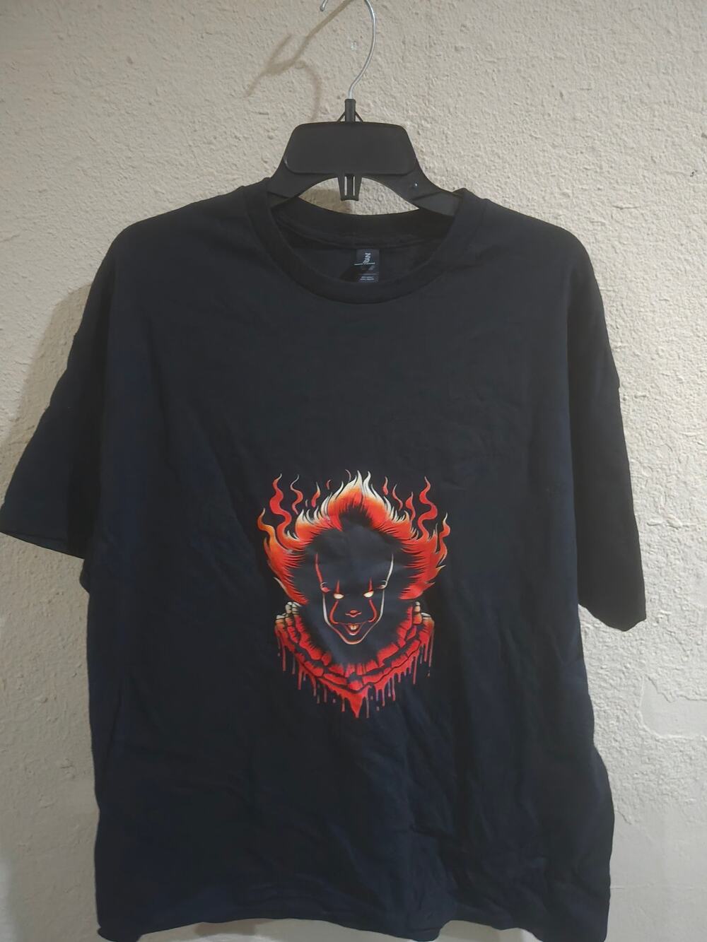 Awesome Fire IT! Clown Men's Tee Shirt, Black, Size XL